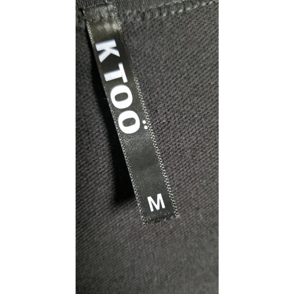 Black long sleeved sweater blouse with flare - Picture 6 of 6